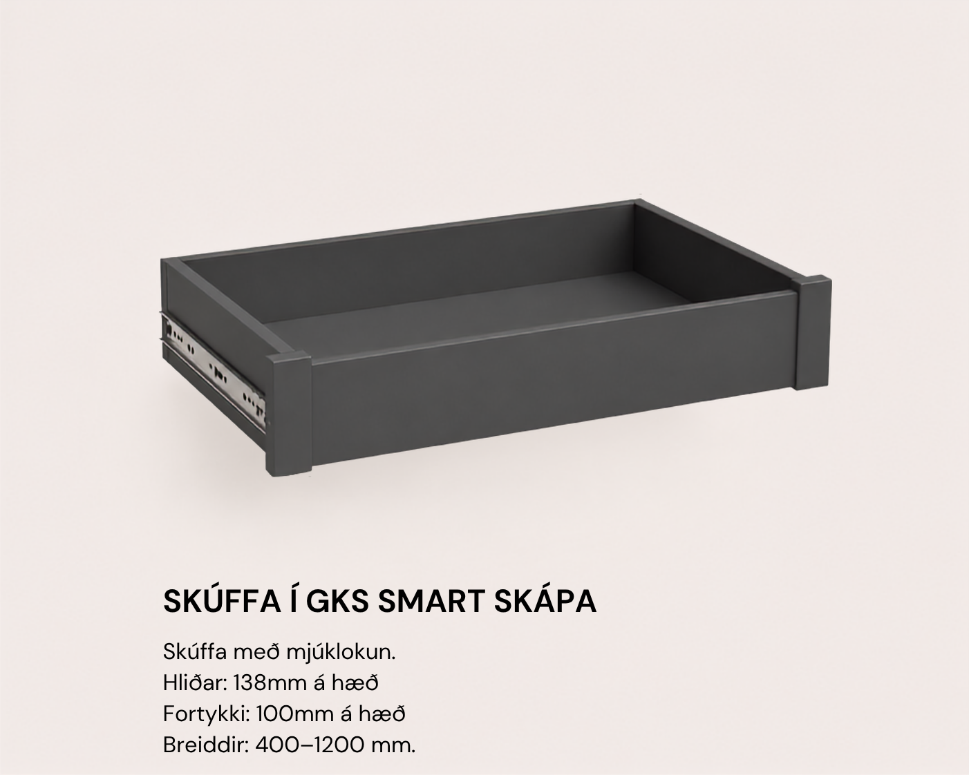 SMART - Skúffur í fataskápa